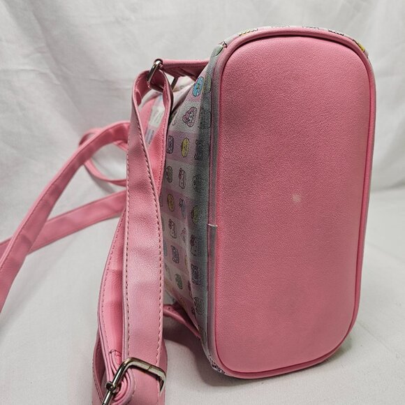 Sanrio Loungefly Hello Kitty Pink Kawaii Sweet Shop Macaroon Mini Backpack AOP - Picture 11 of 16